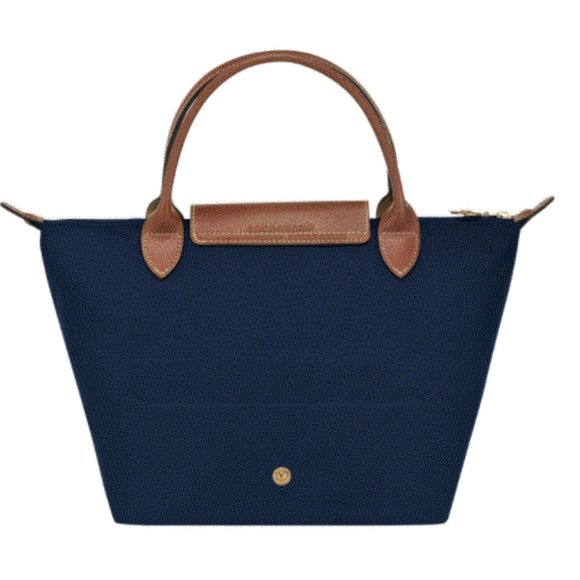 Authentic Longchamp Le Pliage small handbag Navy - Picture 3 of 11